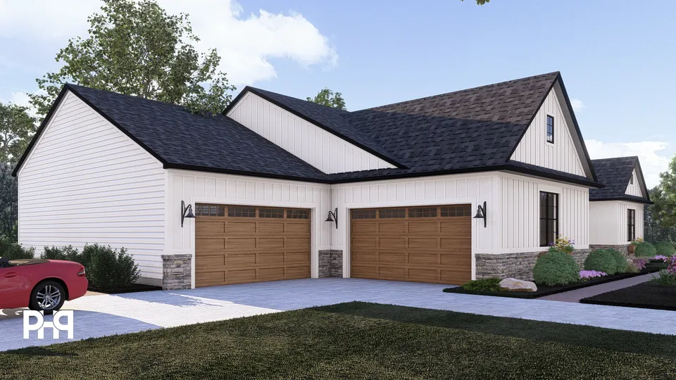 The Taurus house plan, exterior view 3